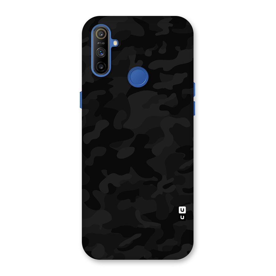 Black Camouflage Back Case for Realme Narzo 10A
