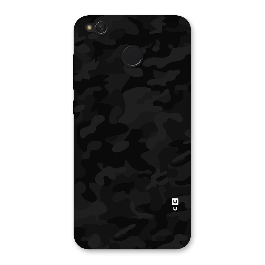 Black Camouflage Back Case for Redmi 4