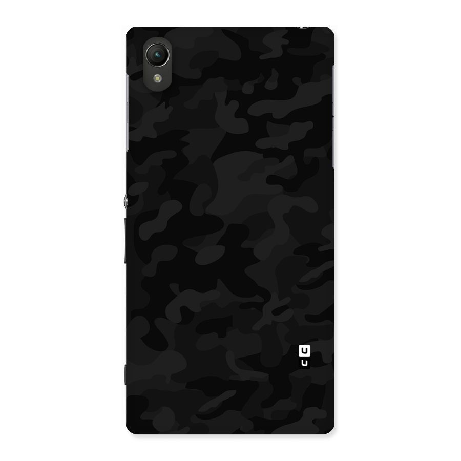 Black Camouflage Back Case for Sony Xperia Z1