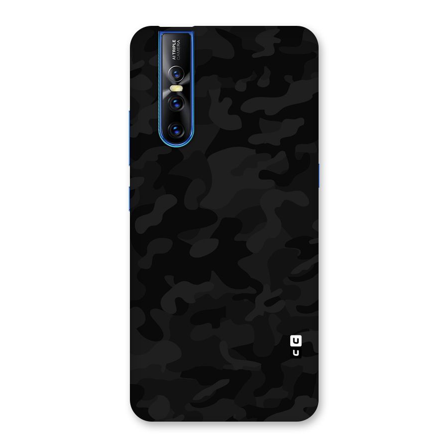 Black Camouflage Back Case for Vivo V15 Pro