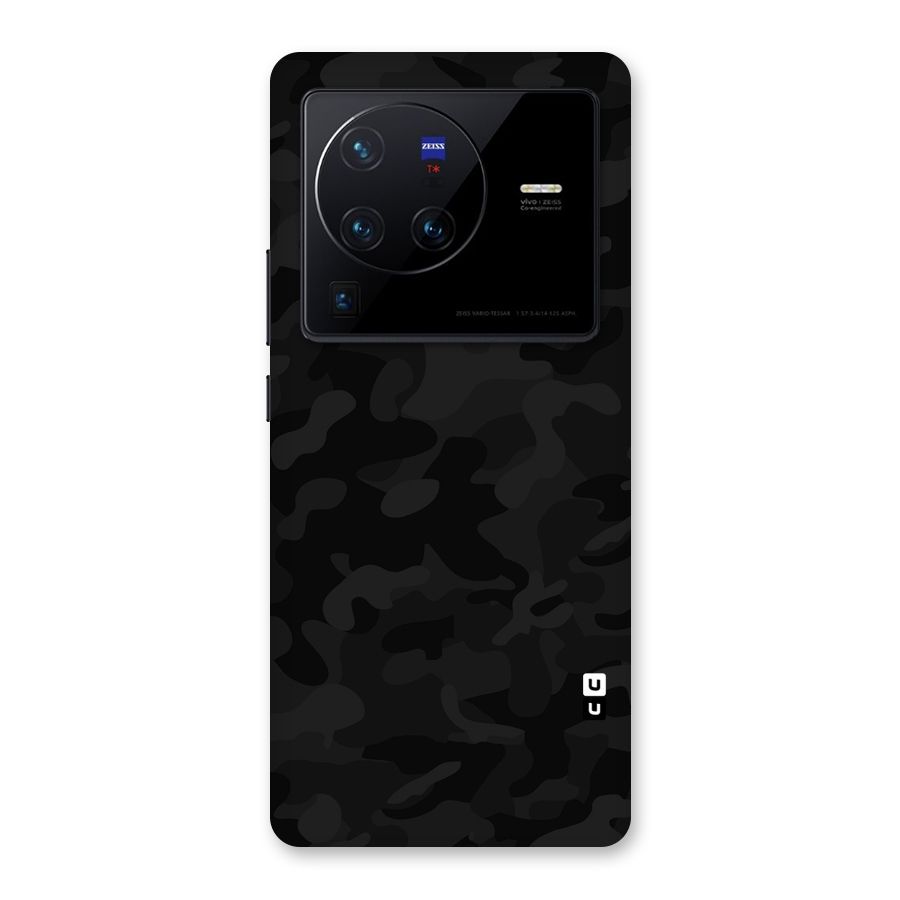 Black Camouflage Back Case for Vivo X80 Pro