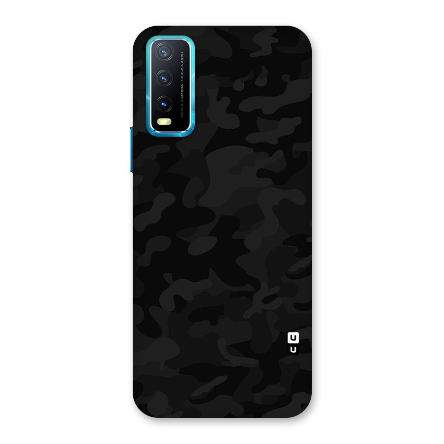 Black Camouflage Back Case for Vivo Y20A