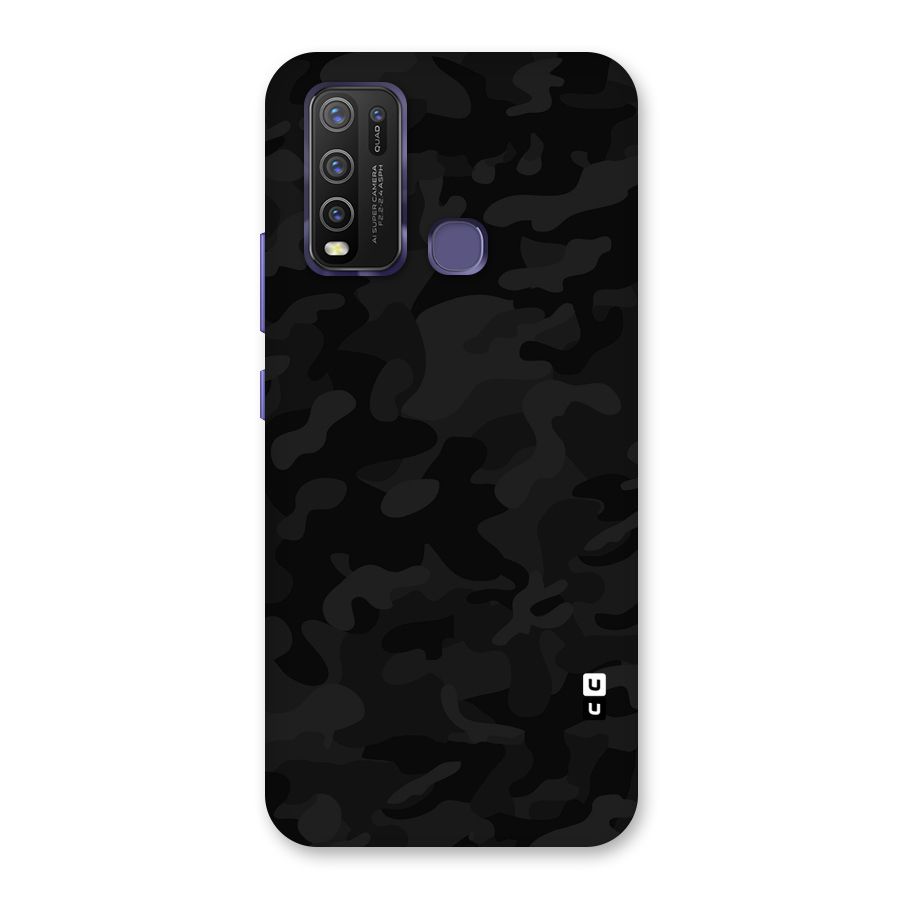 Black Camouflage Back Case for Vivo Y30