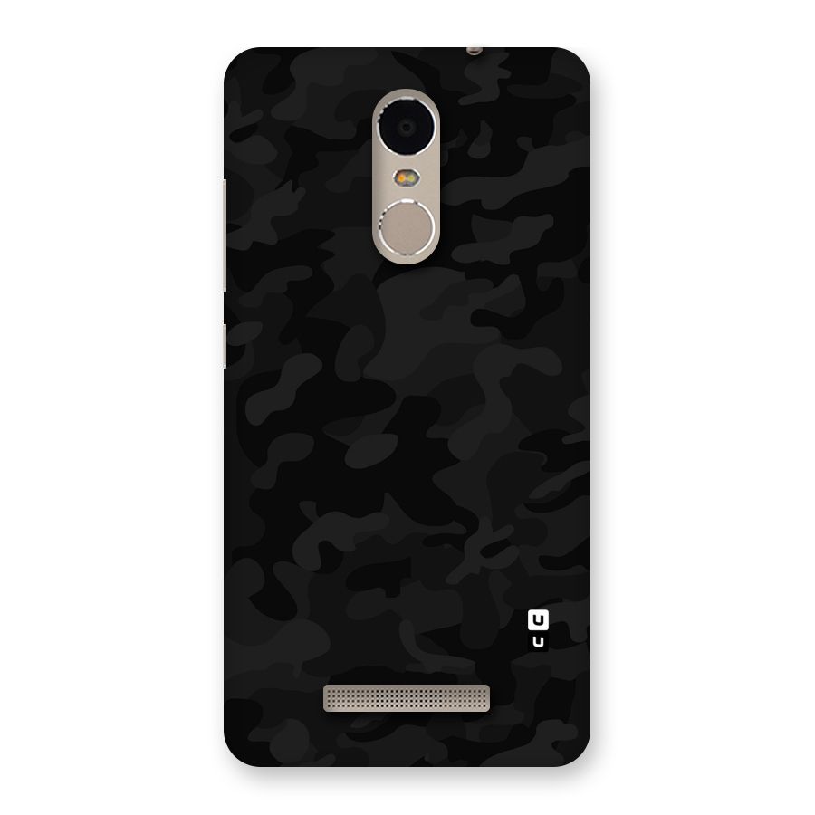Black Camouflage Back Case for Xiaomi Redmi Note 3