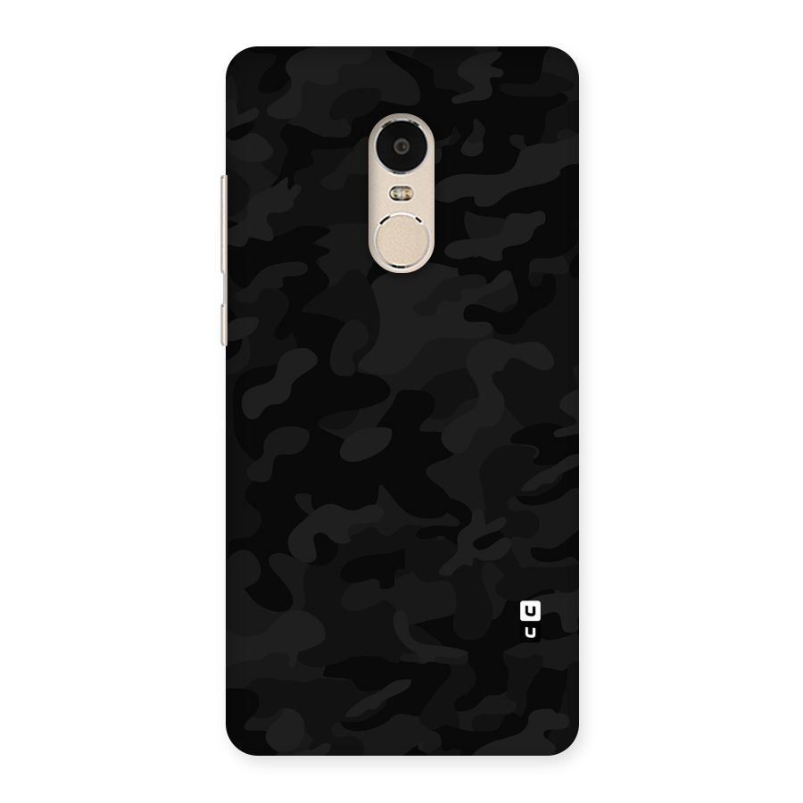 Black Camouflage Back Case for Xiaomi Redmi Note 4