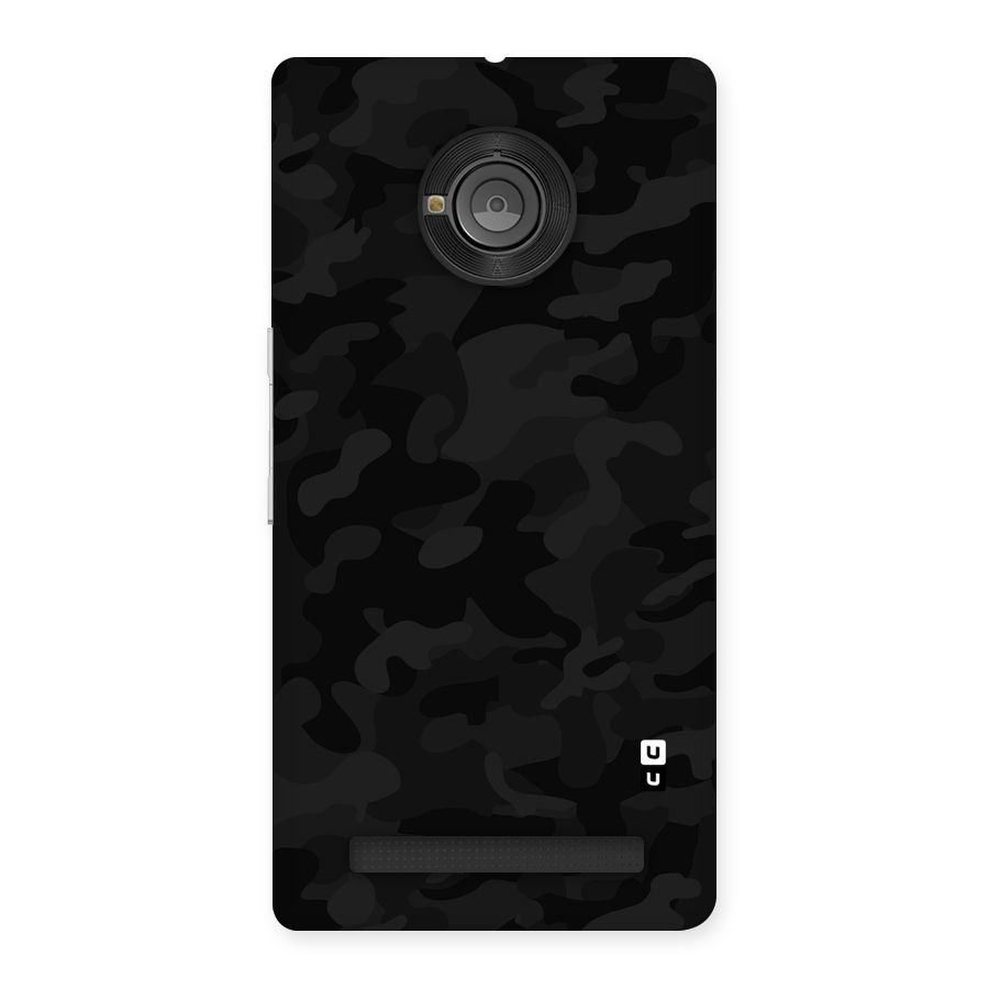 Black Camouflage Back Case for Yu Yunique