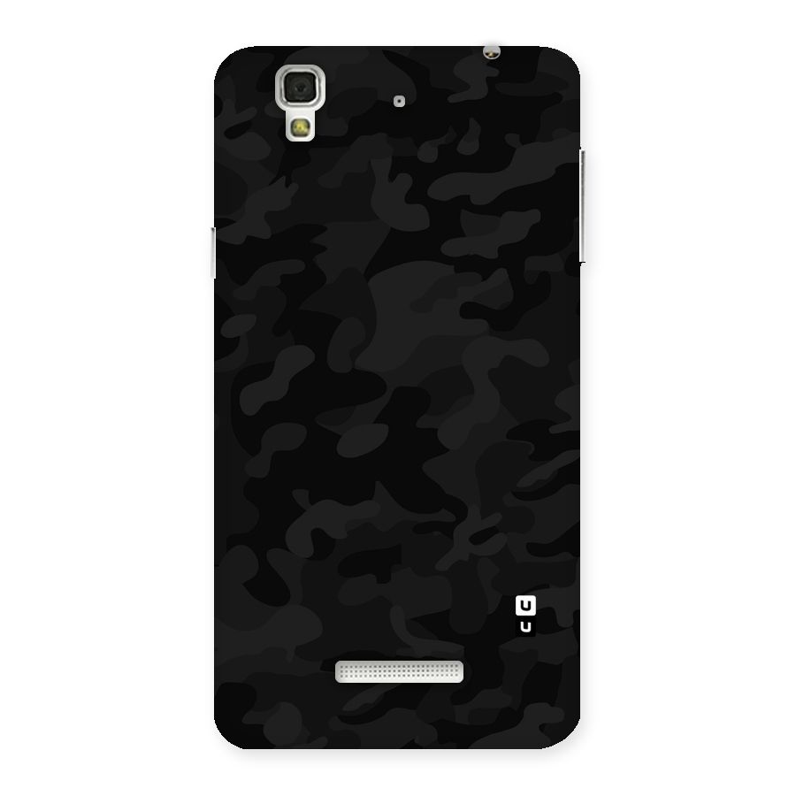 Black Camouflage Back Case for Yu Yureka
