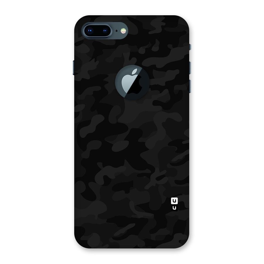 Black Camouflage Back Case for iPhone 7 Plus Logo Cut