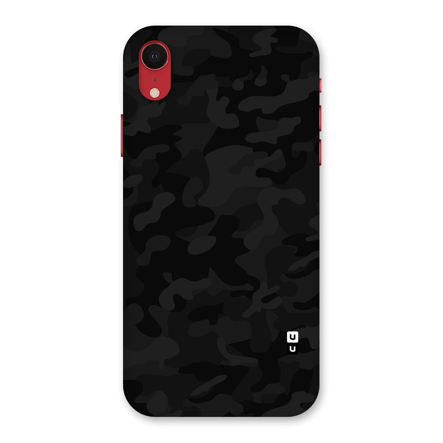 Black Camouflage Back Case for iPhone XR