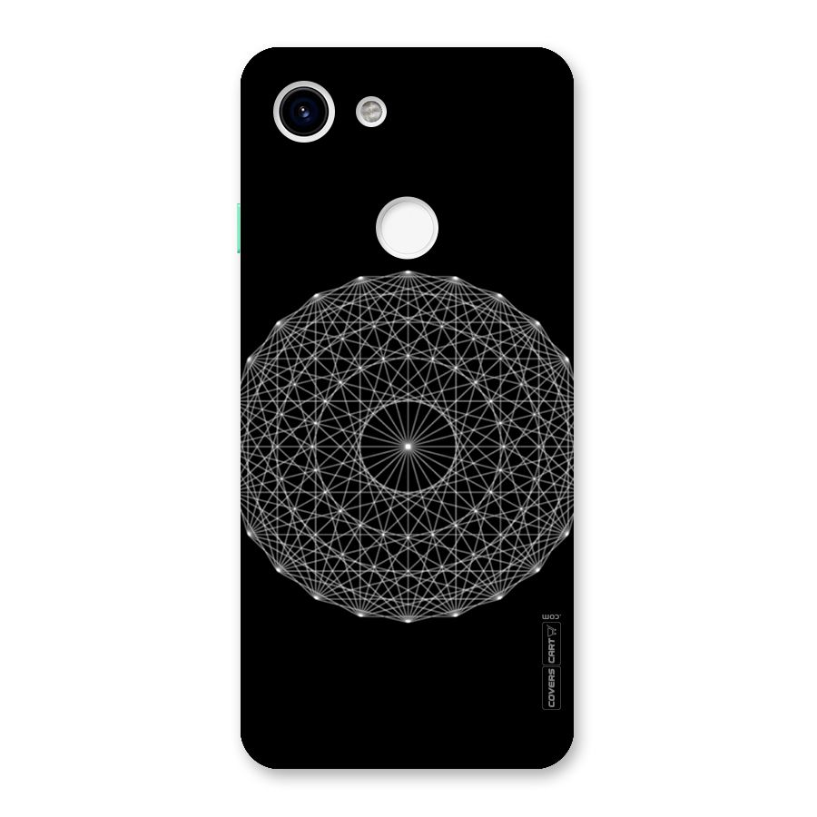 Black Clipart Back Case for Google Pixel 3