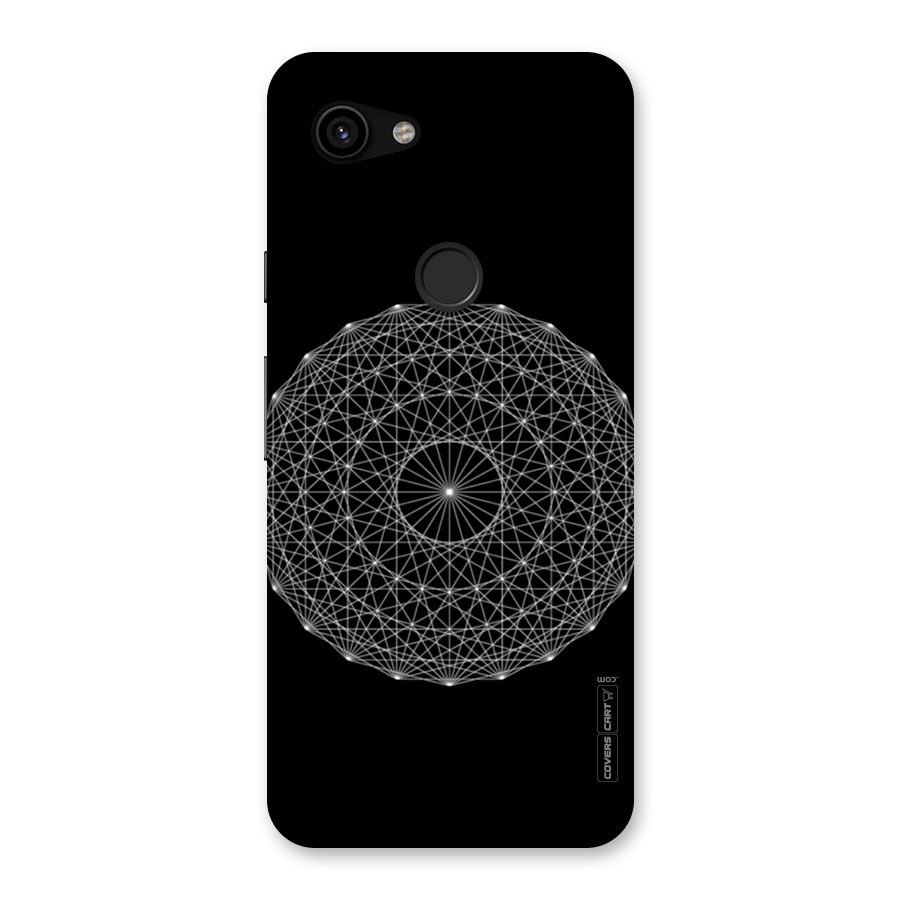 Black Clipart Back Case for Google Pixel 3a