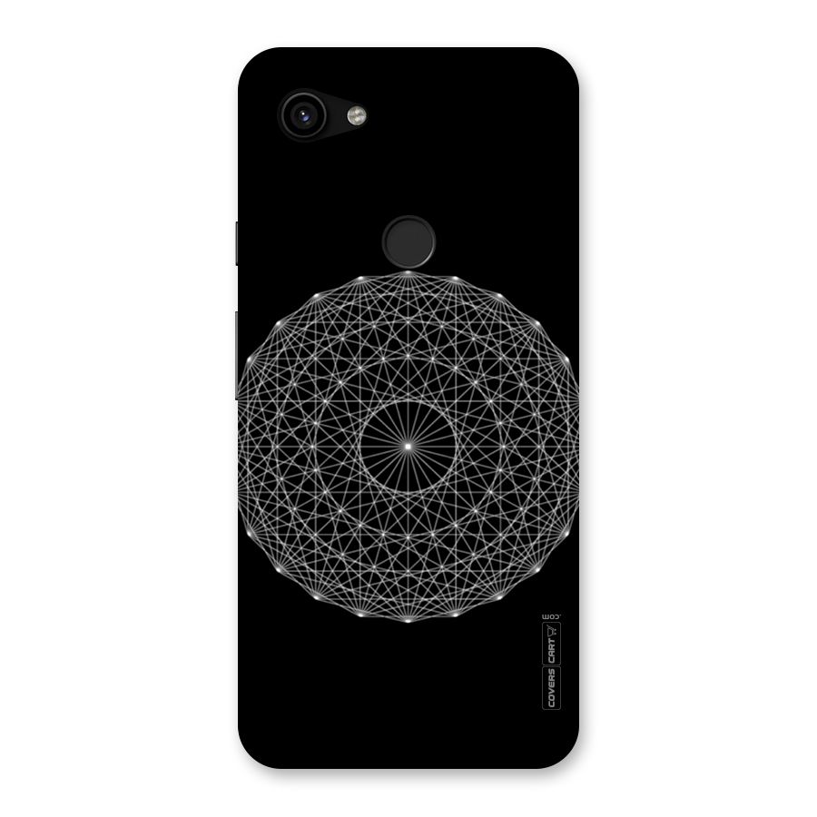 Black Clipart Back Case for Google Pixel 3a XL
