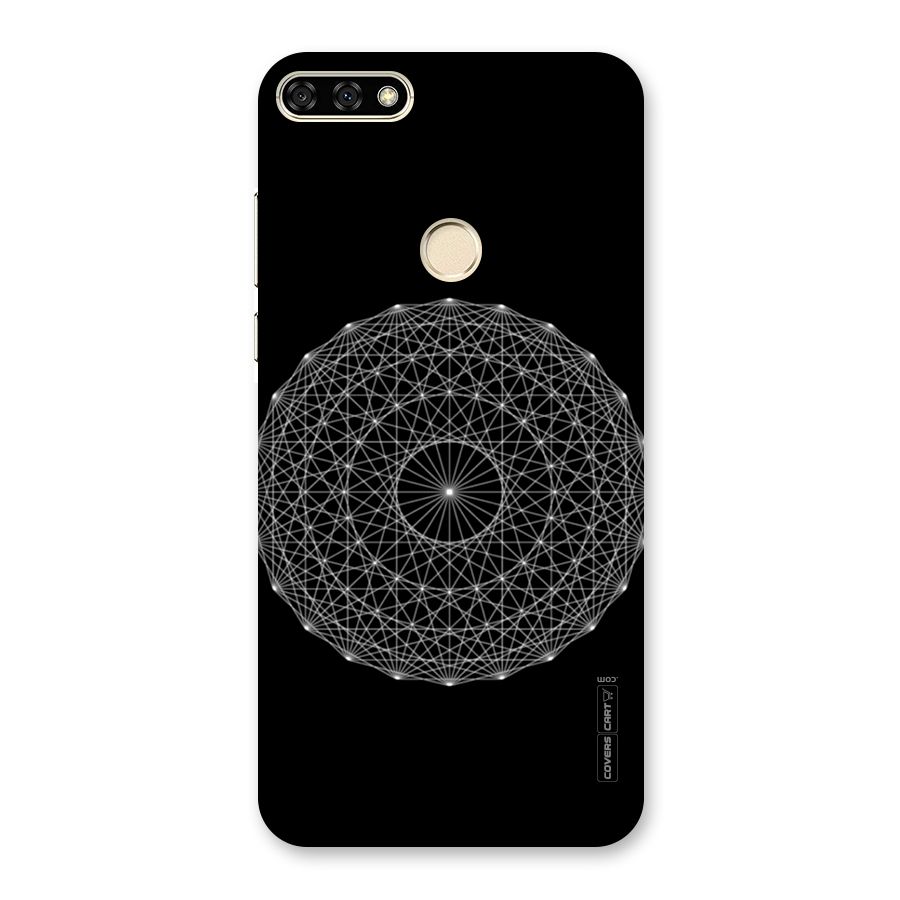 Black Clipart Back Case for Honor 7A