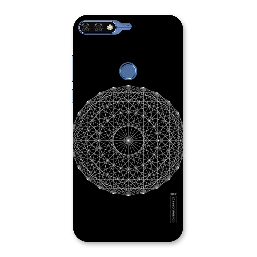 Black Clipart Back Case for Honor 7C