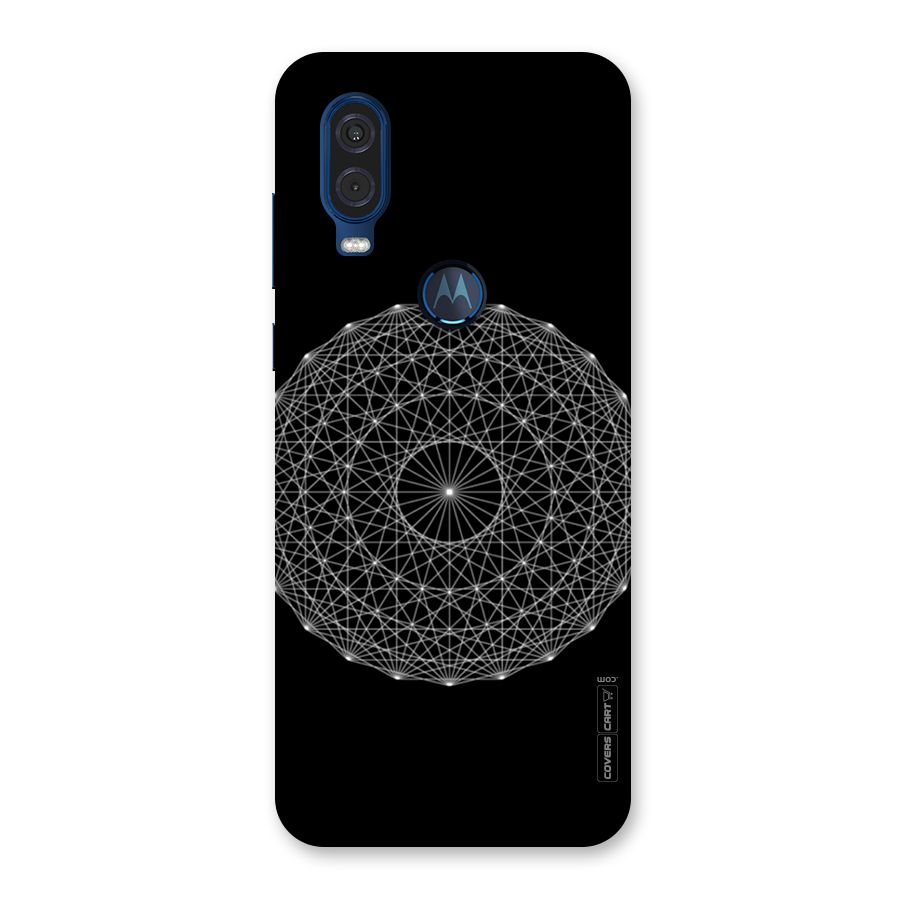 Black Clipart Back Case for Motorola One Vision