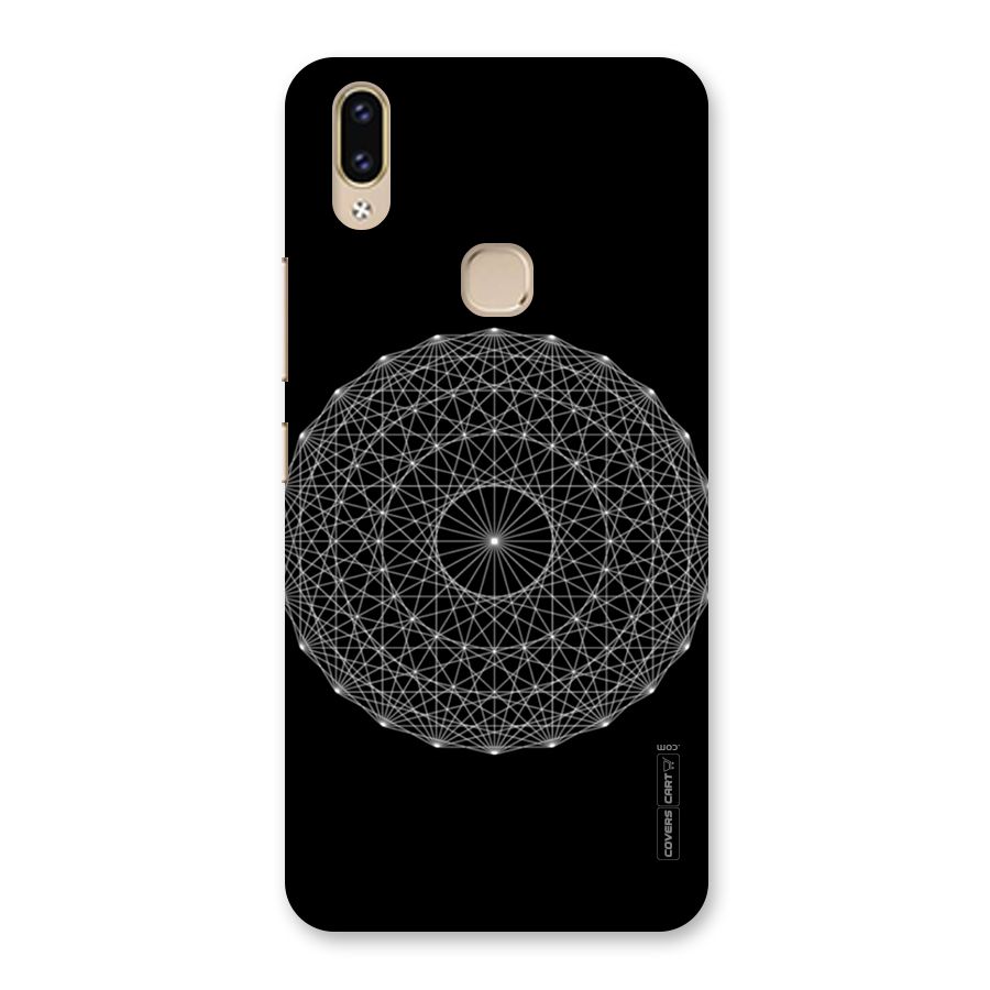 Black Clipart Back Case for Vivo V9 Youth