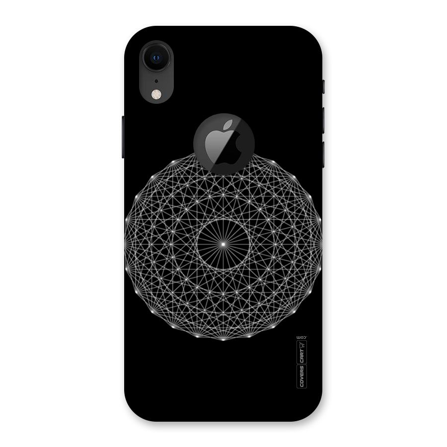 Black Clipart Back Case for iPhone XR Logo Cut