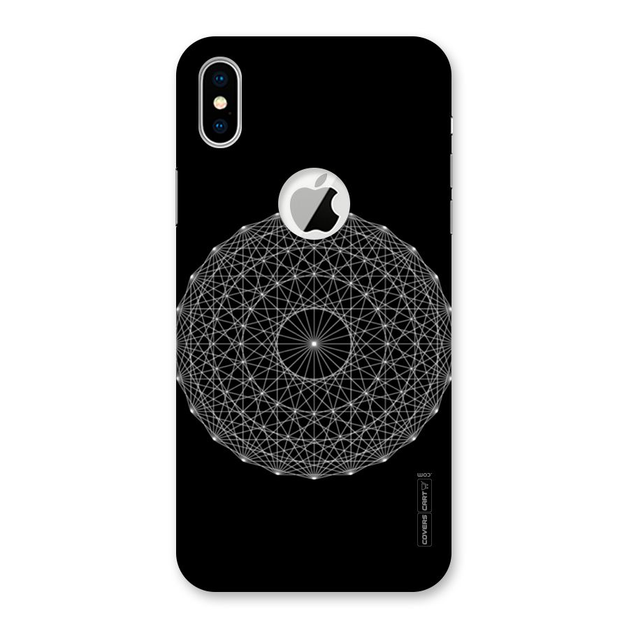 Black Clipart Back Case for iPhone XS Logo Cut