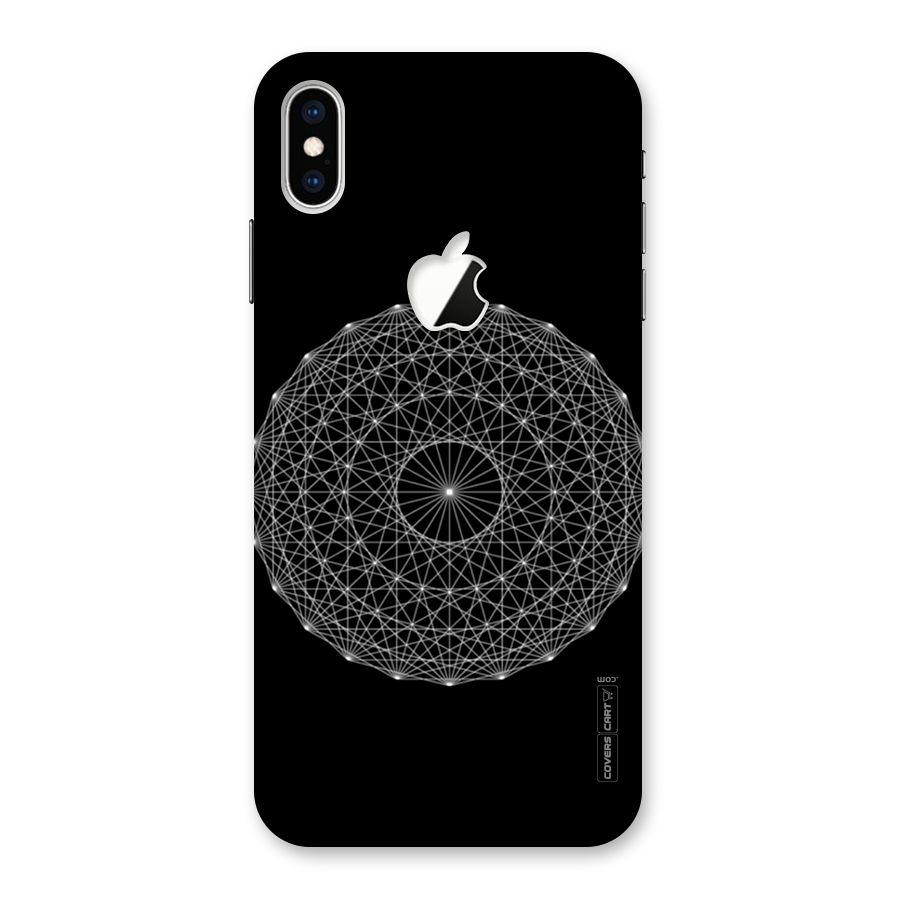 Black Clipart Back Case for iPhone XS Max Apple Cut