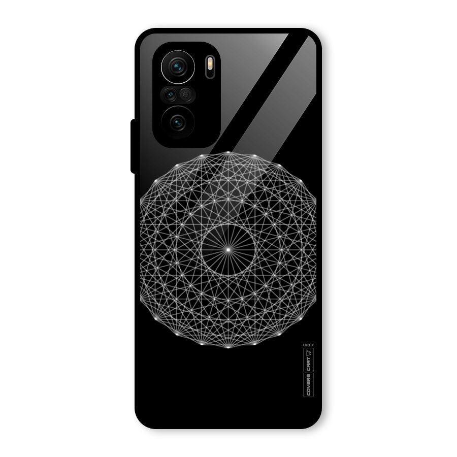 Black Clipart Glass Back Case for Mi 11X Pro