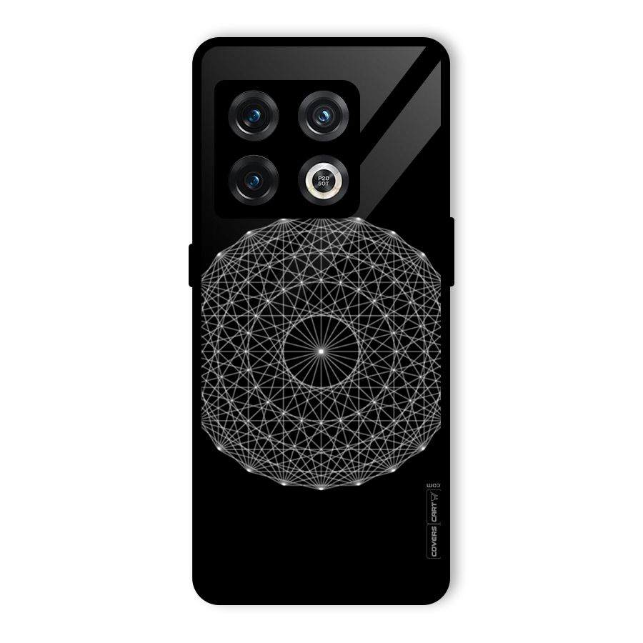 Black Clipart Glass Back Case for OnePlus 10 Pro 5G