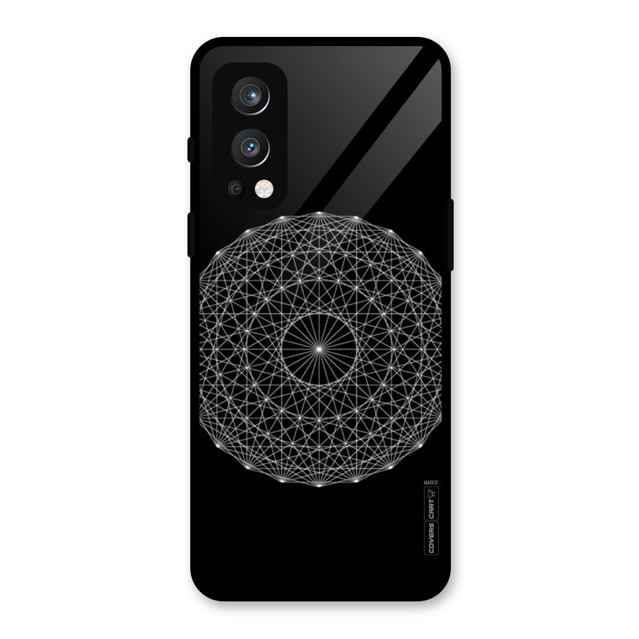 Black Clipart Glass Back Case for OnePlus Nord 2 5G