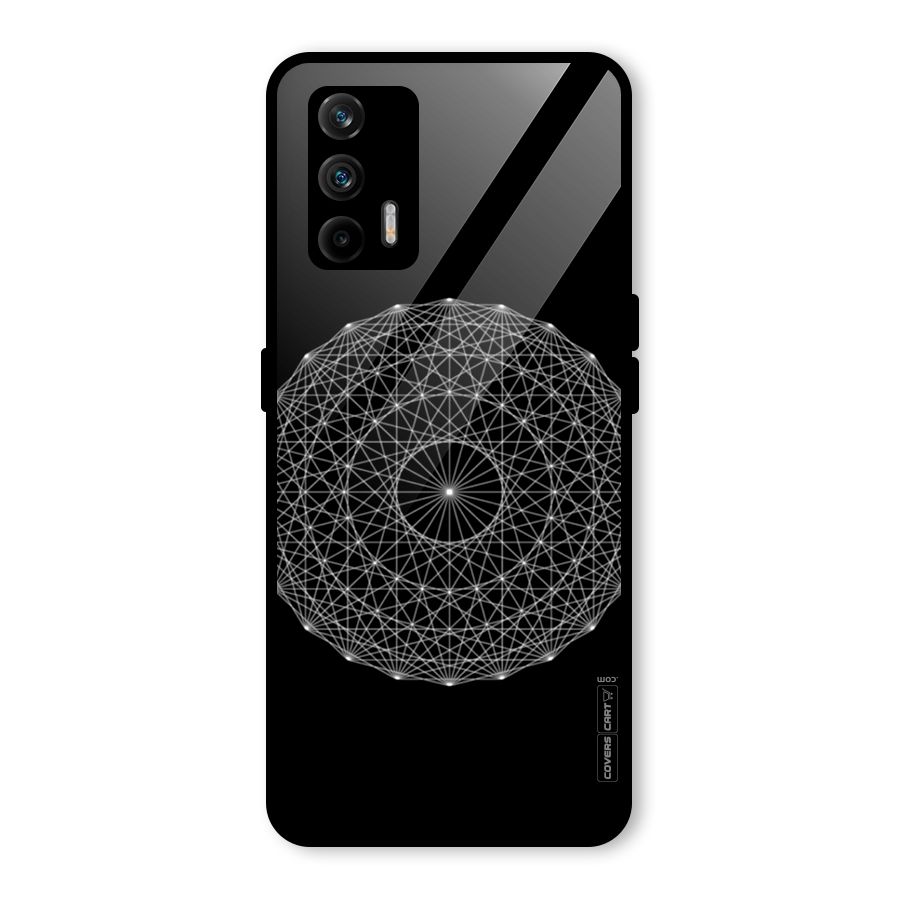 Black Clipart Glass Back Case for Realme GT 5G