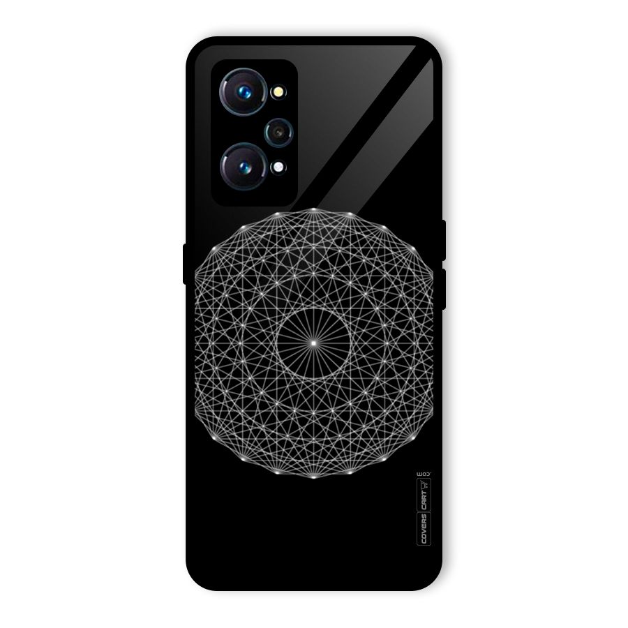 Black Clipart Glass Back Case for Realme GT Neo2