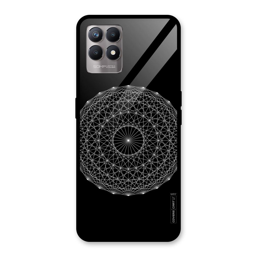 Black Clipart Glass Back Case for Realme Narzo 50