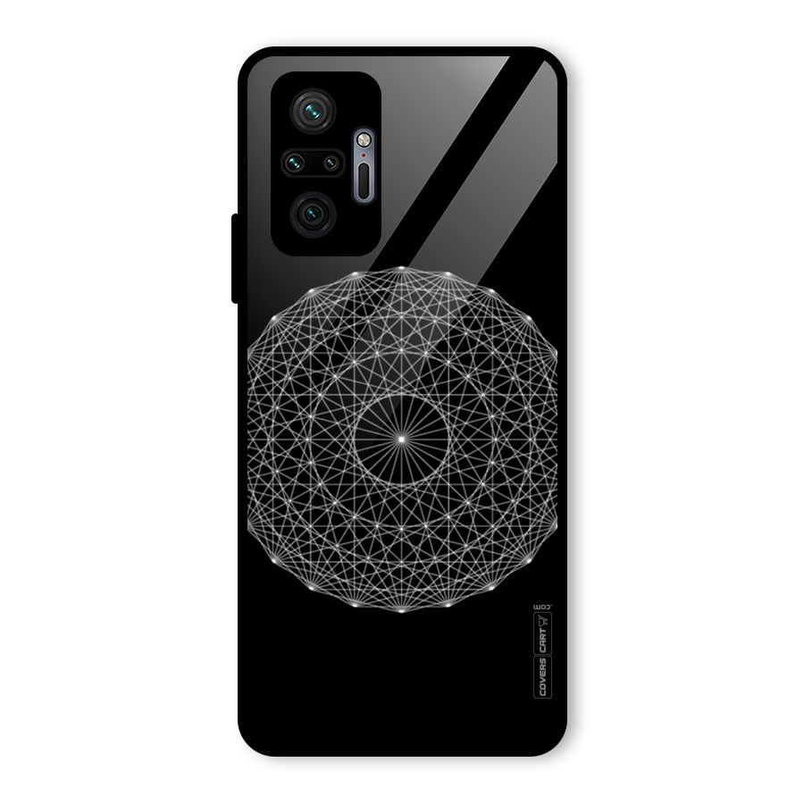 Black Clipart Glass Back Case for Redmi Note 10 Pro Max