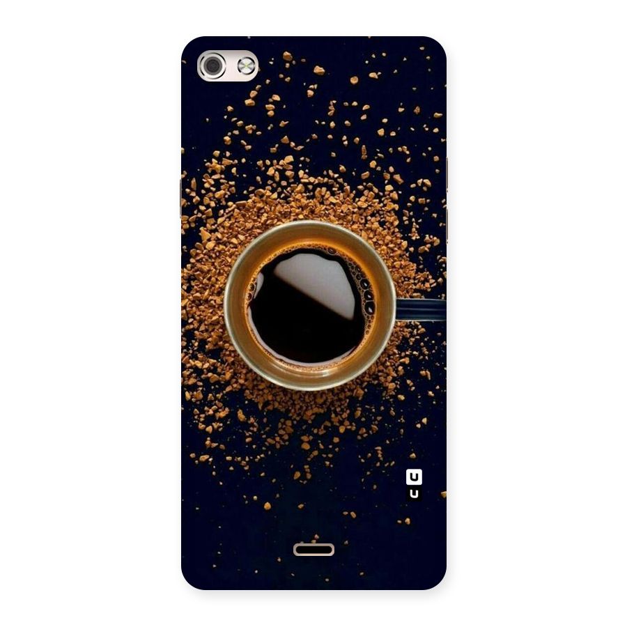 Black Coffee Back Case for Micromax Canvas Silver 5