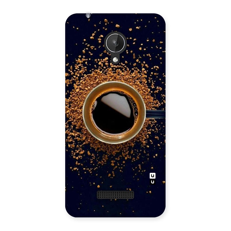 Black Coffee Back Case for Micromax Canvas Spark Q380