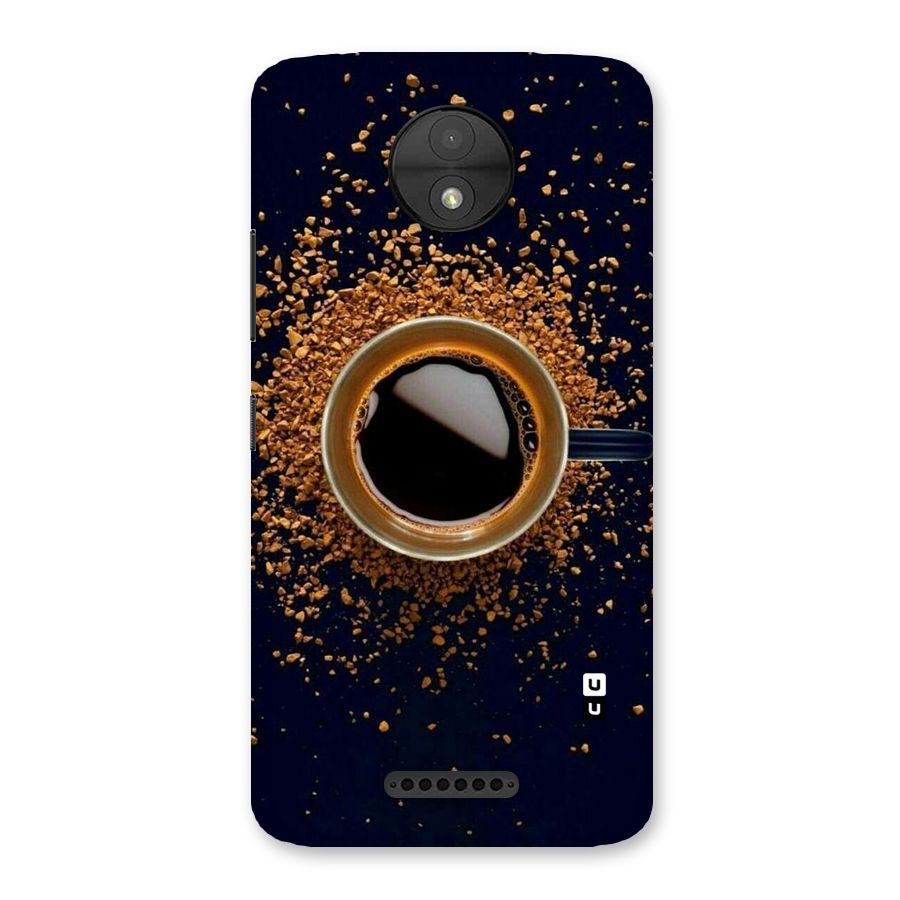 Black Coffee Back Case for Moto C
