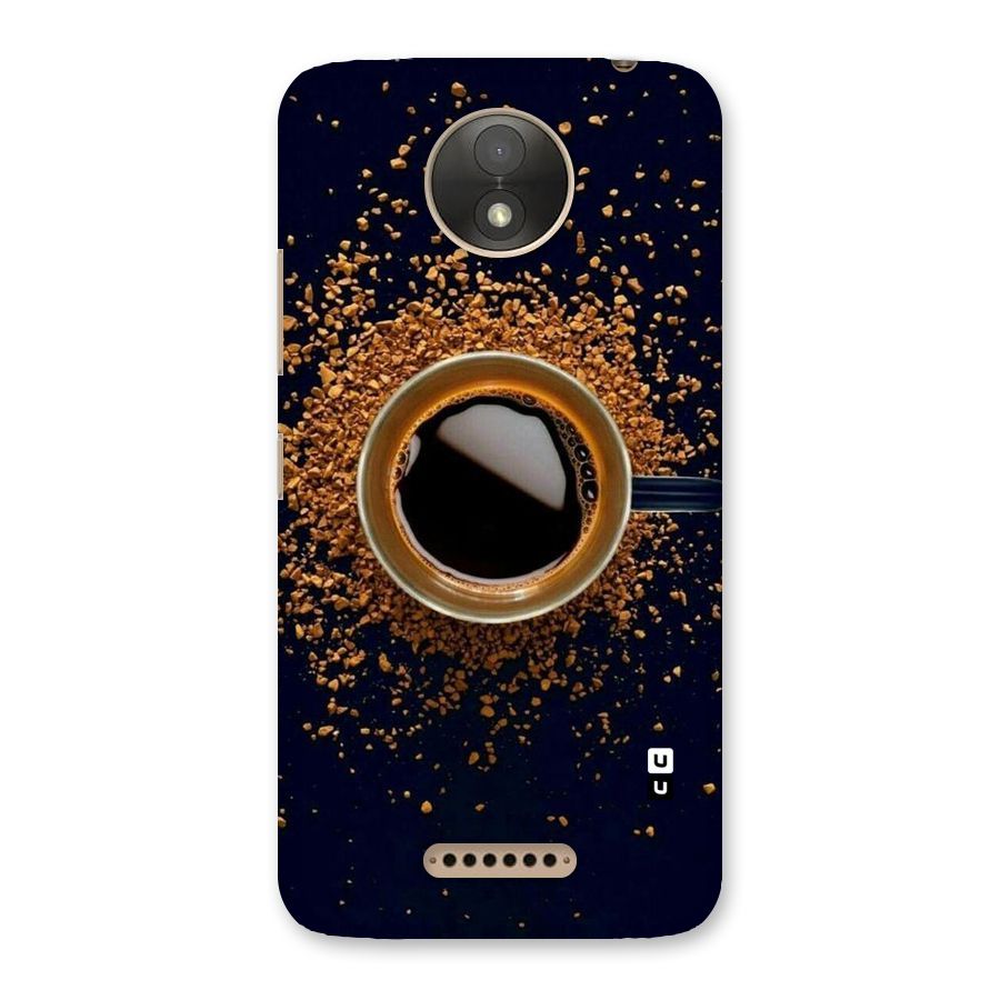 Black Coffee Back Case for Moto C Plus