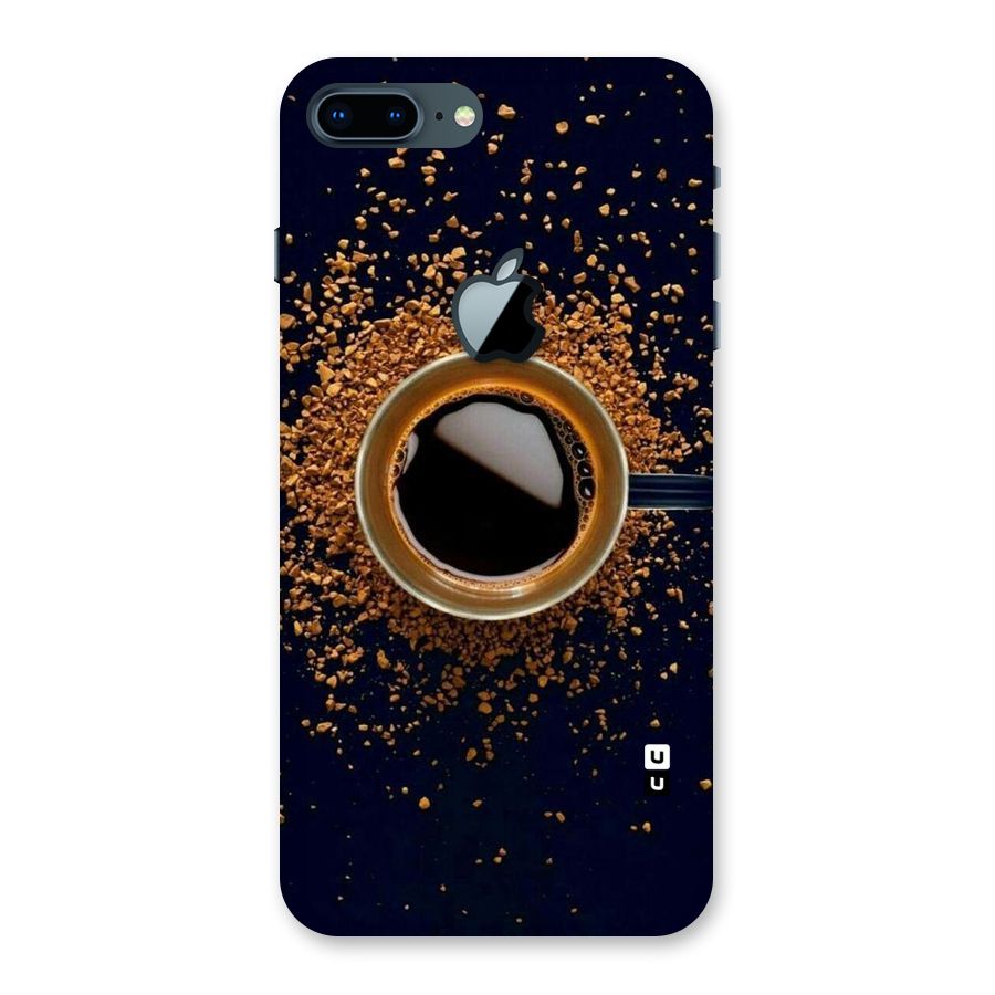 Black Coffee Back Case for iPhone 7 Plus Apple Cut