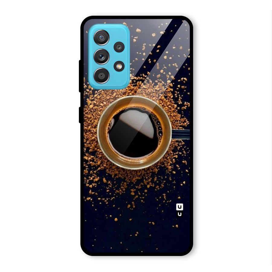 Black Coffee Glass Back Case for Galaxy A52