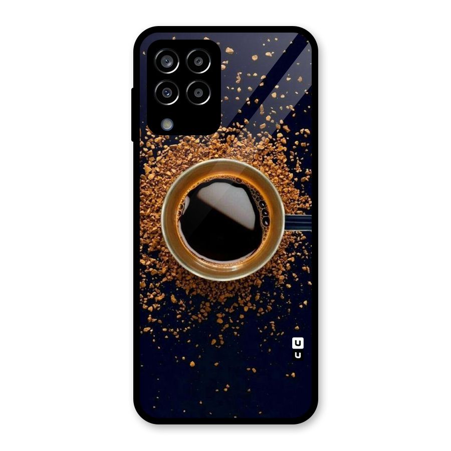 Black Coffee Glass Back Case for Galaxy M33