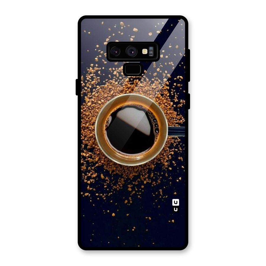 Black Coffee Glass Back Case for Galaxy Note 9