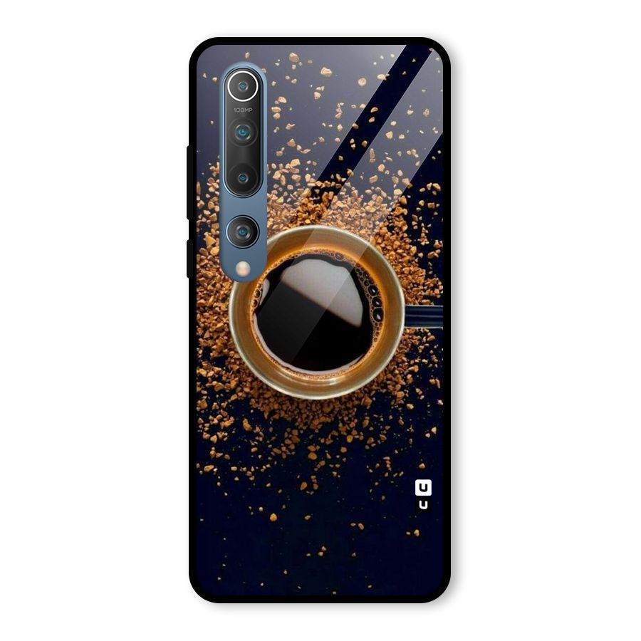 Black Coffee Glass Back Case for Mi 10