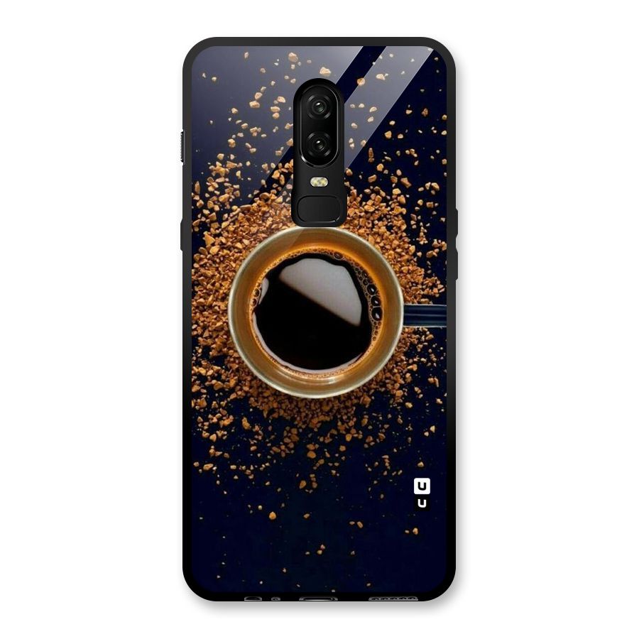 Black Coffee Glass Back Case for OnePlus 6