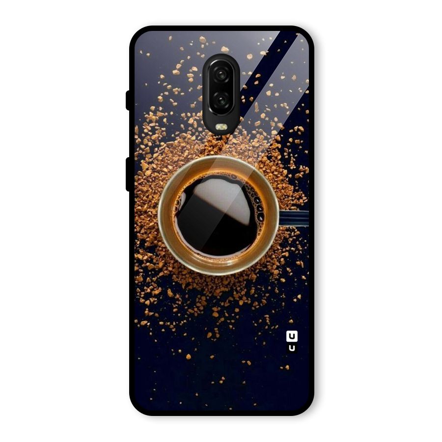 Black Coffee Glass Back Case for OnePlus 6T