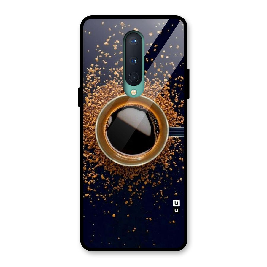 Black Coffee Glass Back Case for OnePlus 8