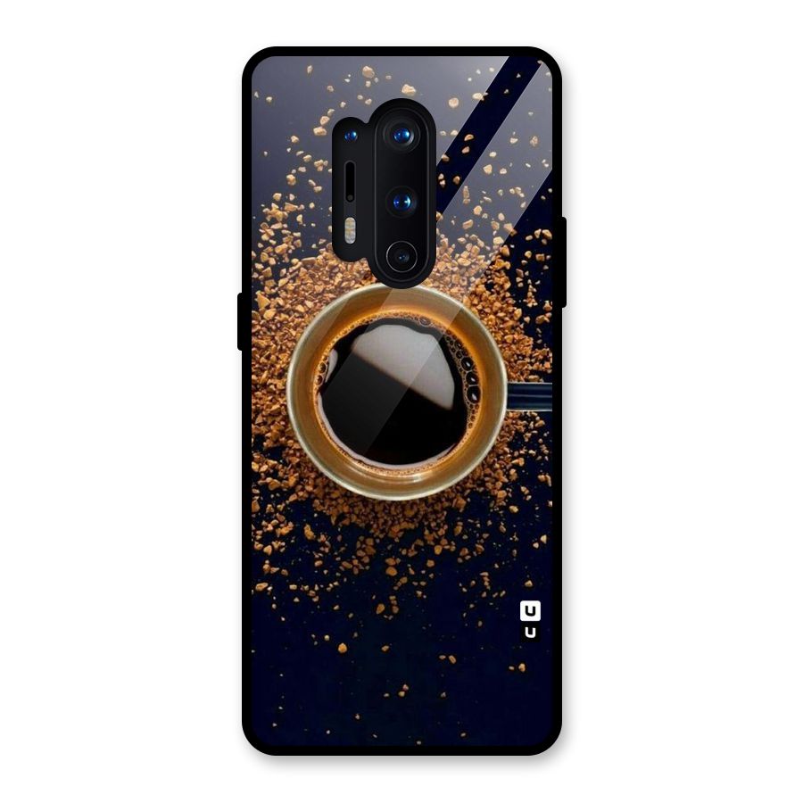 Black Coffee Glass Back Case for OnePlus 8 Pro