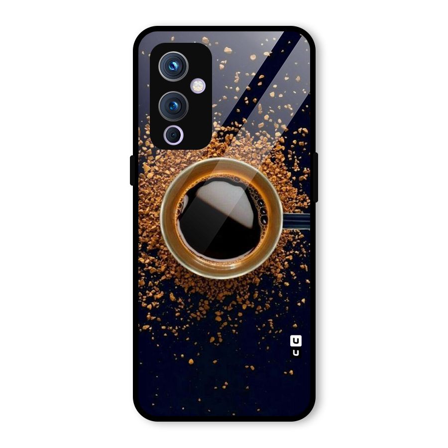 Black Coffee Glass Back Case for OnePlus 9