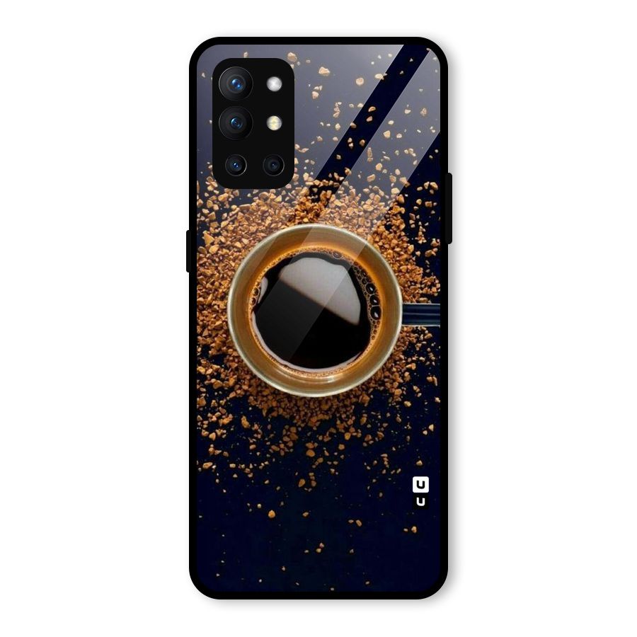 Black Coffee Glass Back Case for OnePlus 9R