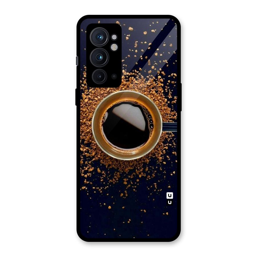 Black Coffee Glass Back Case for OnePlus 9RT 5G