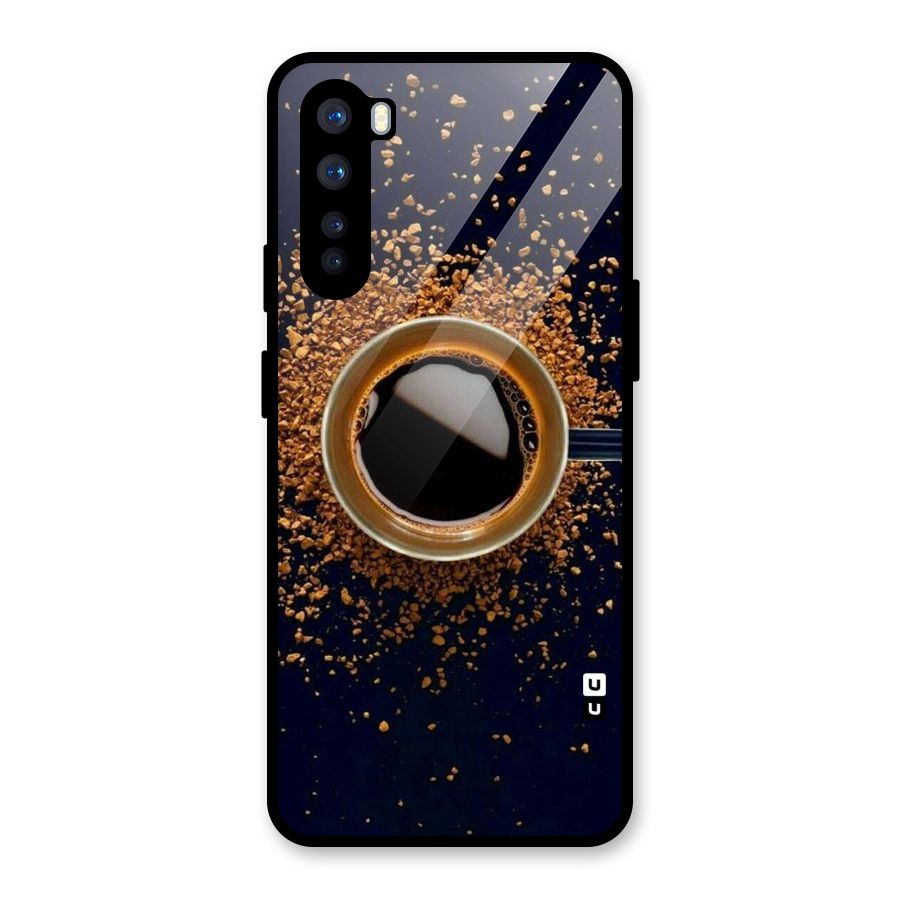Black Coffee Glass Back Case for OnePlus Nord