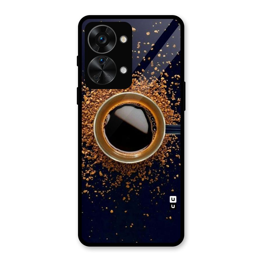 Black Coffee Glass Back Case for OnePlus Nord 2T