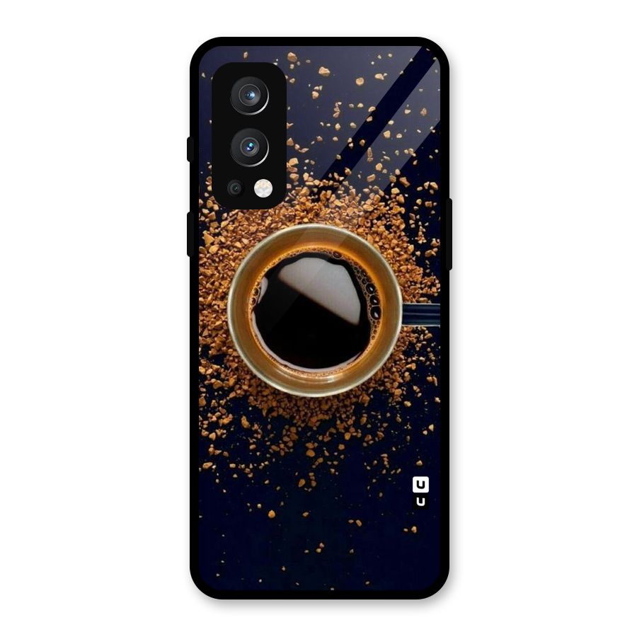 Black Coffee Glass Back Case for OnePlus Nord 2 5G