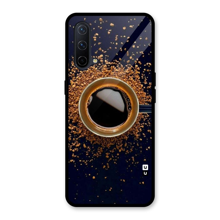 Black Coffee Glass Back Case for OnePlus Nord CE 5G